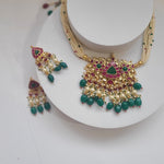 Anaya pachi kundan choker necklace set