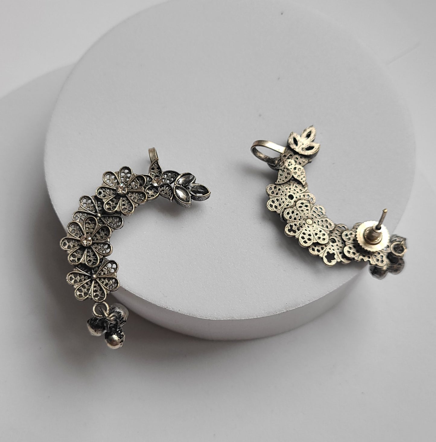 Leeya unique silver alike earrings collection