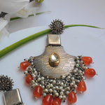 Astrid fusion silver alike earrings