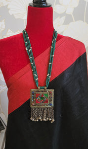 Afghanii fusion pendant necklace set
