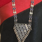 Statement Oxidized mirror handmade necklace