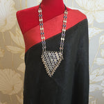 Statement Oxidized mirror handmade necklace
