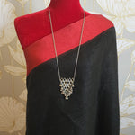 Simple handmade indowestern Oxidized handmade necklace