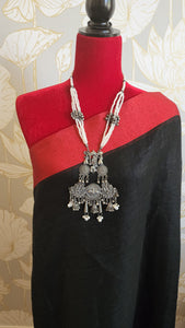 Black metal Oxidized handmade necklace set