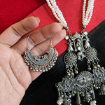 Black metal Oxidized handmade necklace set