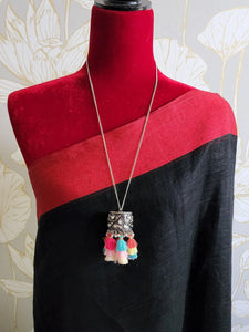 Statement jhumka Oxidized handmade necklace