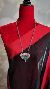 Aashi handpainted contemporary Silver Alike Necklace