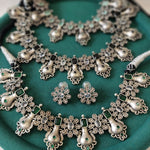 Alaya silver alike  necklace set