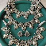 Alaya silver alike  necklace set