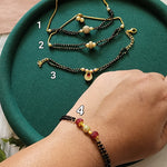 Black bead bracelet