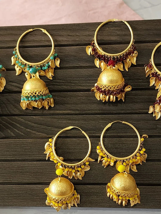 Aaria  contemporary hoop earrings