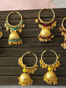 Aaria  contemporary hoop earrings