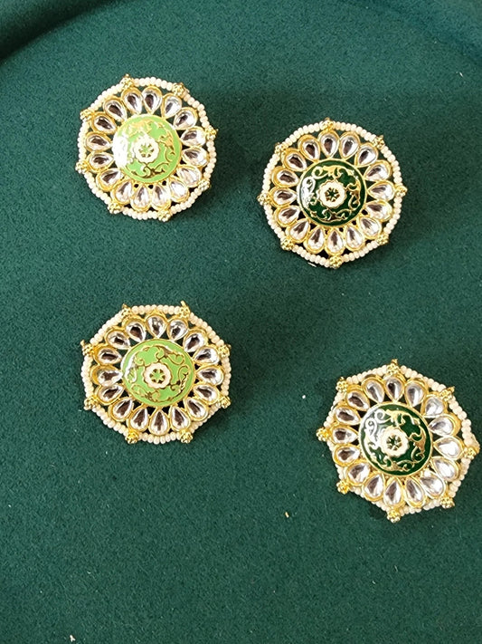 meenakari stud earrings