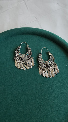 Turquoise Hoop earrings