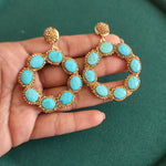 Ashia contemporary turquoise earrings