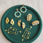 Ashia contemporary turquoise earrings