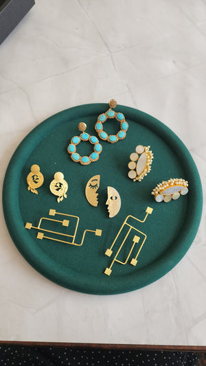 Ashia contemporary turquoise earrings