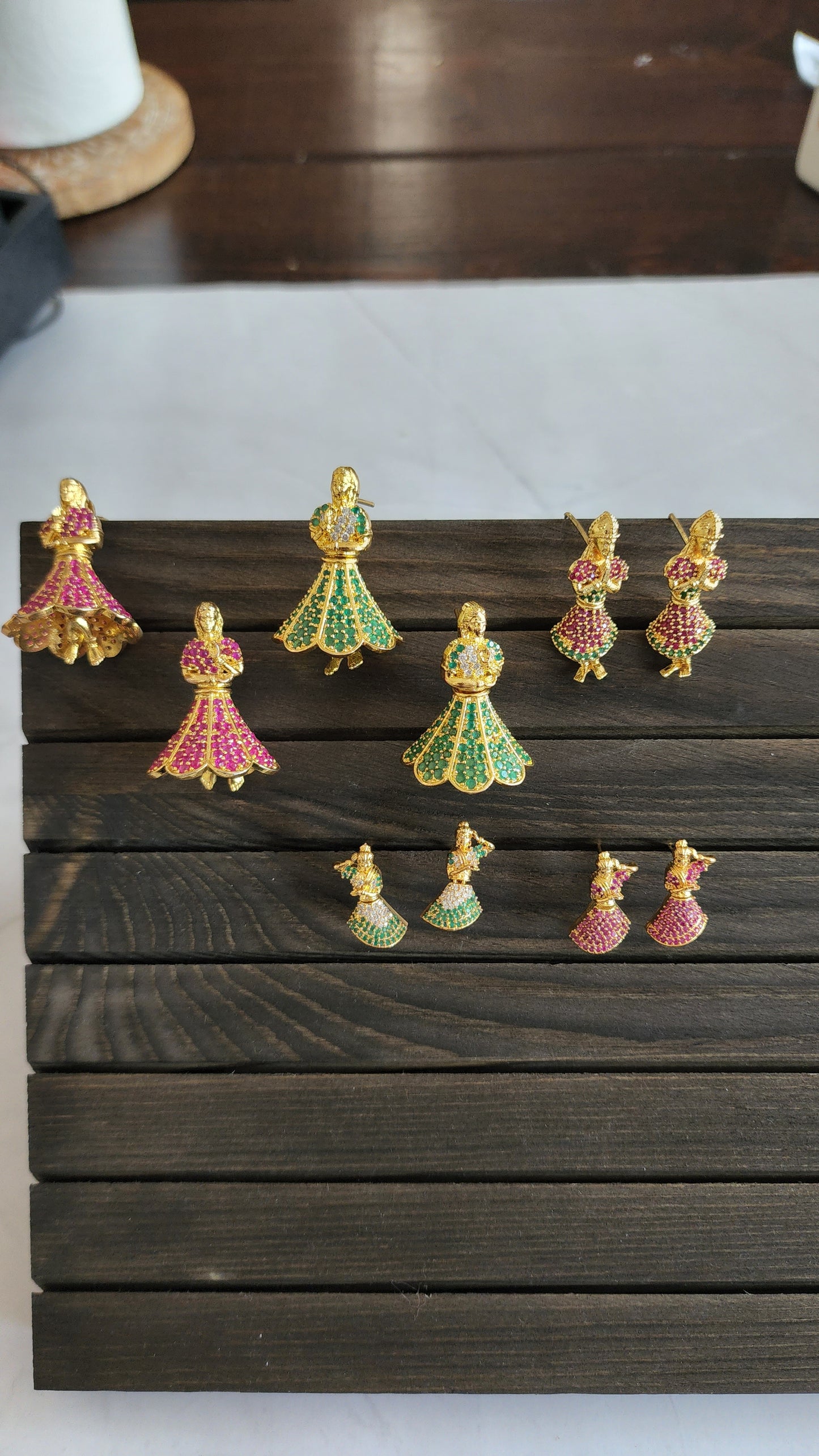 Dancing doll earrings