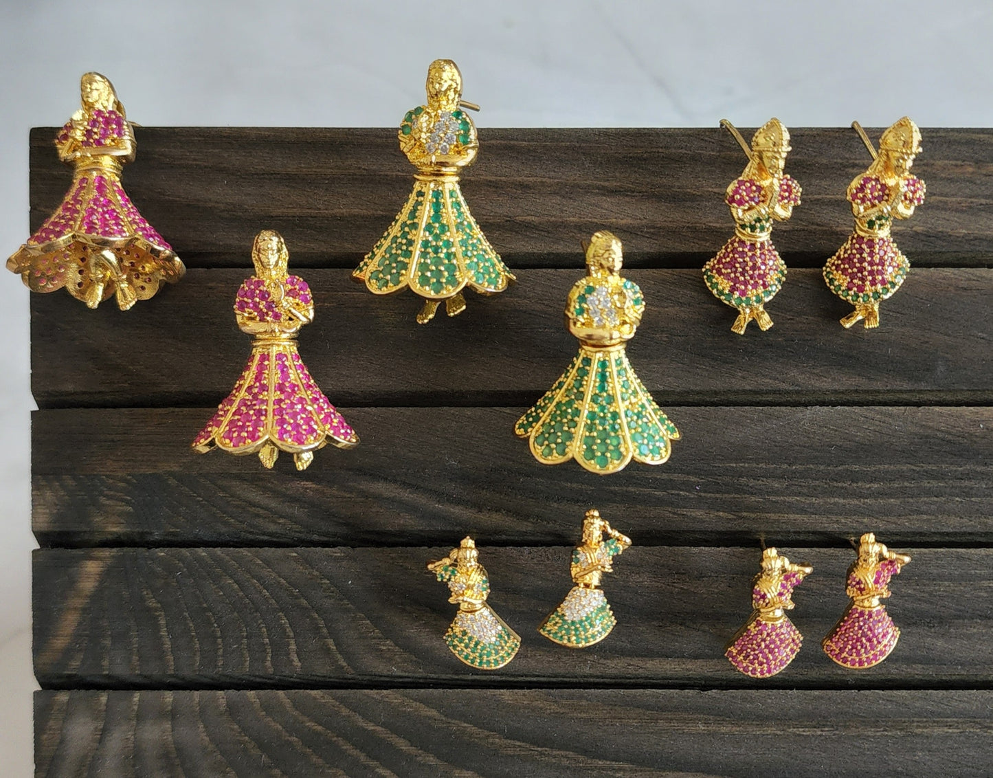 Dancing doll earrings