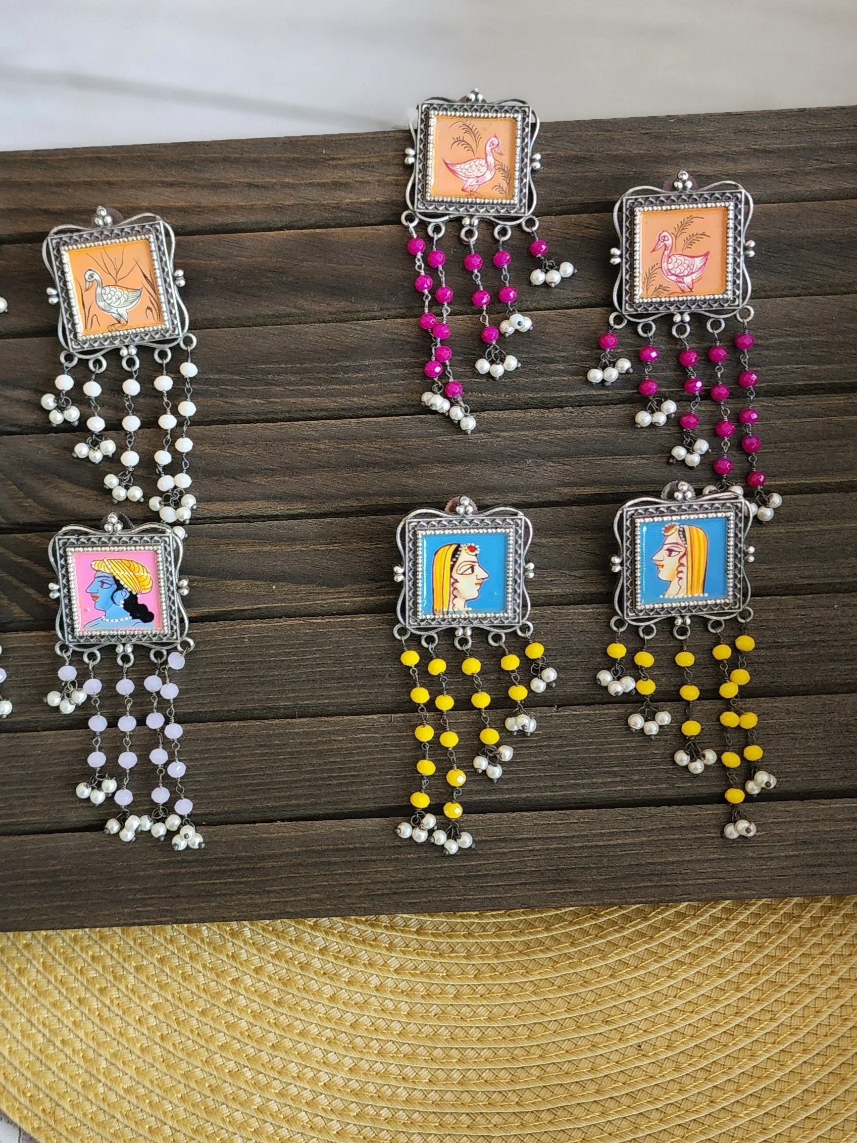 Krituka Handpainted earrings