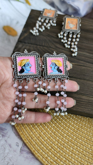 Krituka Handpainted earrings