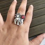 Madoka silver alike ring