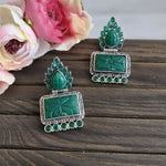 Anaika natural carved stone earrings