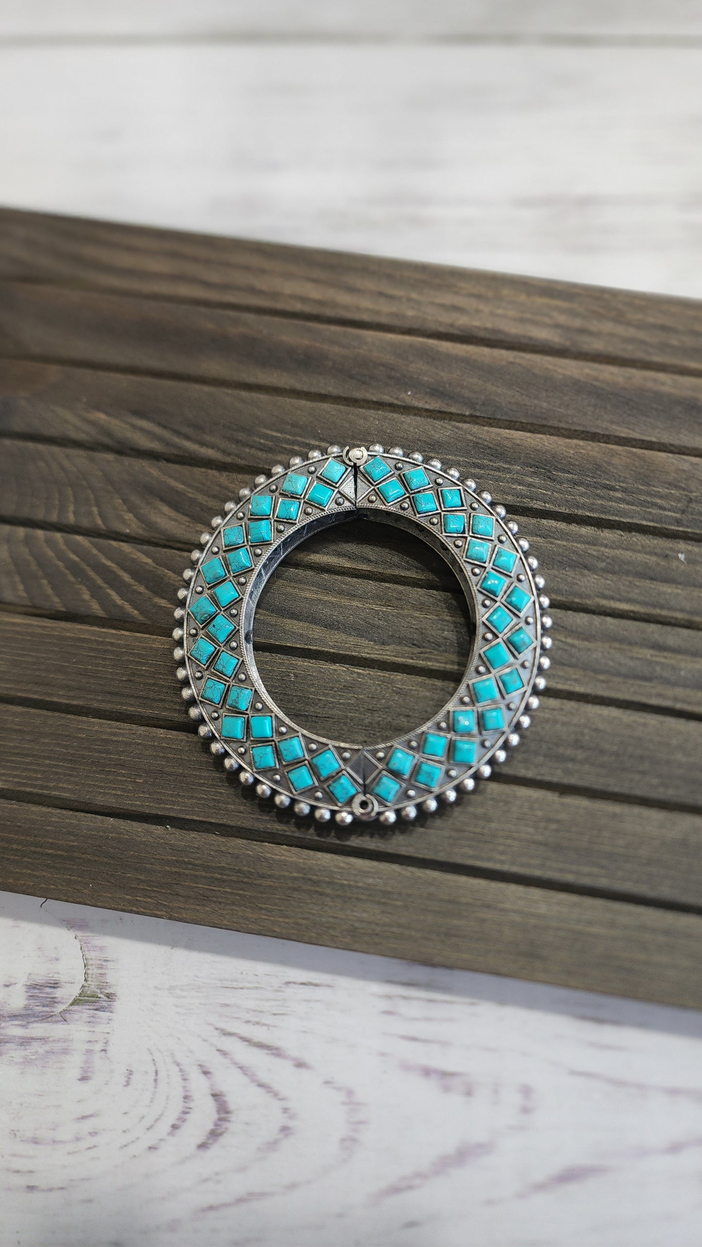 Ankitha silver alike Adjustable Kada Bangle