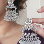 Leya unique silveralike earrings