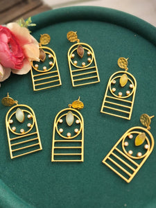 Heart contemporary earrings