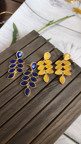 Leaf contemporary earrings