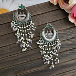 Anthara pearl silveralike earrings