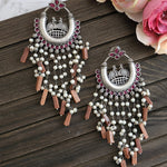 Anthara pearl silveralike earrings