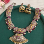 Alicia dualtone hasli necklace set