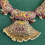 Alicia dualtone hasli necklace set