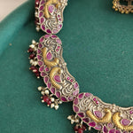 Alicia dualtone hasli necklace set