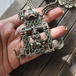 Silver alike necklace set heavy set necklace
