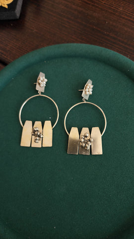 Aaria  contemporary hoop earrings