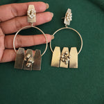 Aaria  contemporary hoop earrings