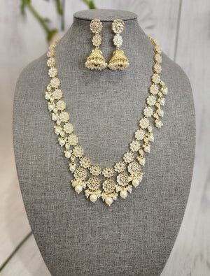 Ananthi kundan meenakari necklace set