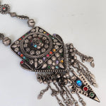 Statement black metal Oxidized necklace set