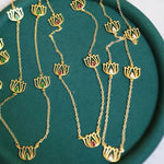 Lotus contemporary necklace