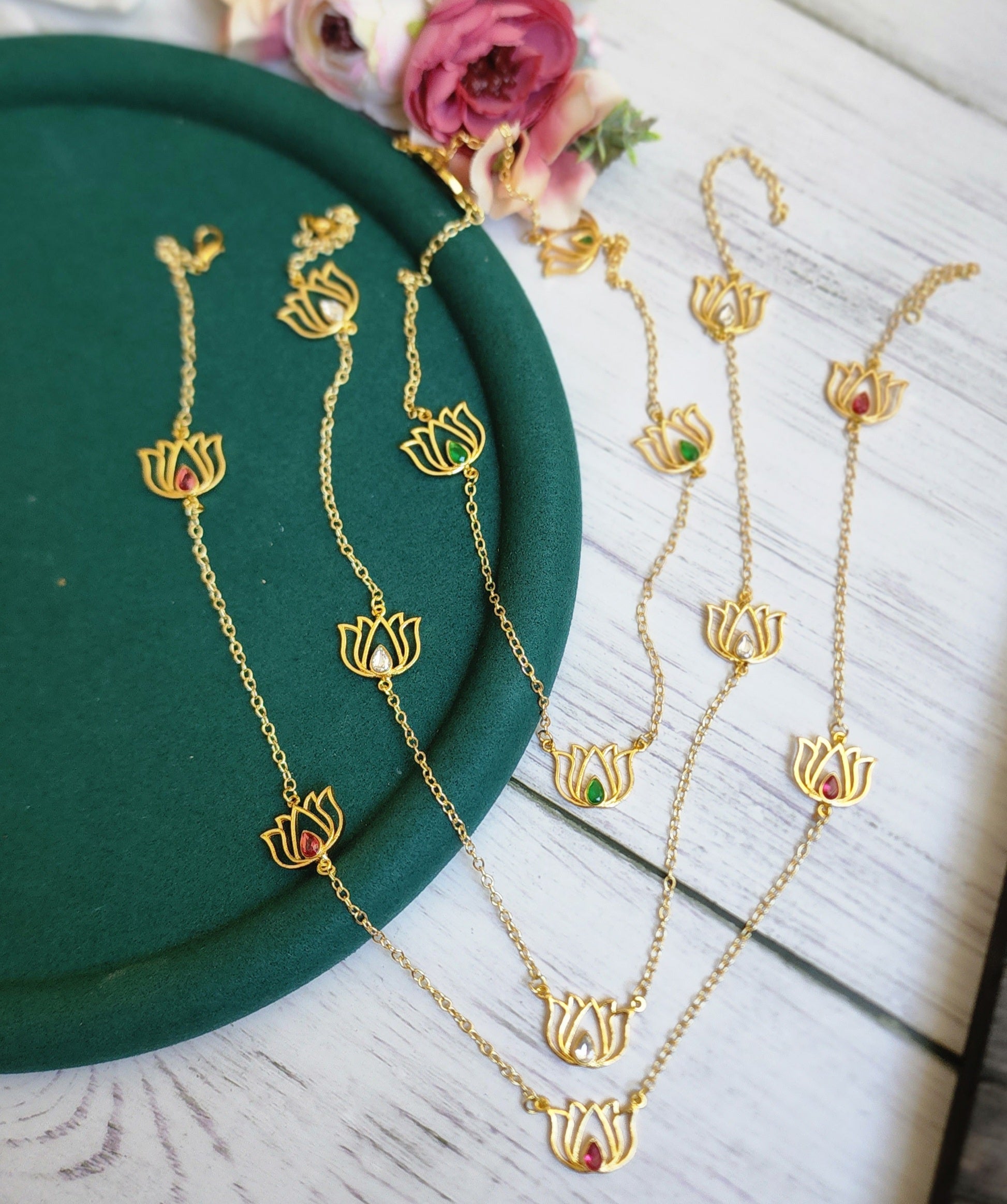 Lotus contemporary necklace