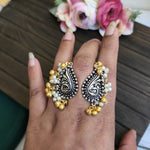 Peacock Contemporary adjustable ring