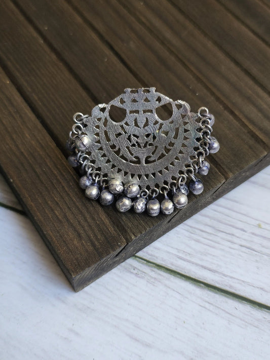 Anthara silver alike adjustable ring