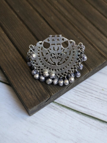 Anthara silver alike adjustable ring