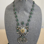 Anuhya fusion handmade Silver Alike Necklace set