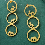 Alisha contemporary earrings(animal collection)