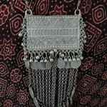 Statement black metal Oxidized necklace set