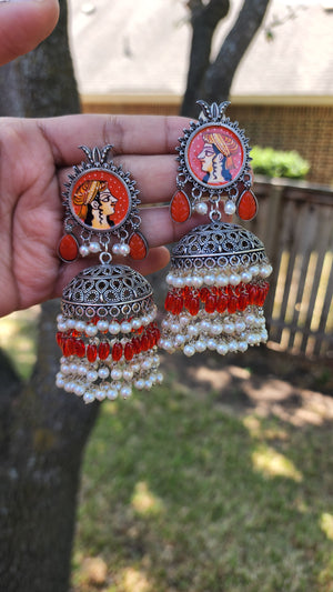 Leah jhumka earrings